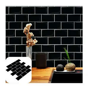 Cheap home decor 3d PU colla wall sticker altri backsplash impermeabile peel and stick sfondi/pannelli a parete decorazioni per la casa