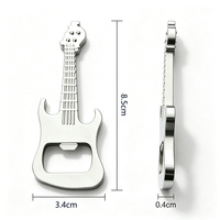 Décapsuleur créatif en forme de guitare, aimant de réfrigérateur en métal, autocollant pour réfrigérateur, cadeau souvenir pour mariage et fête