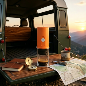 Cafetière portable <span class=keywords><strong>pour</strong></span> le camping en plein air, <span class=keywords><strong>café</strong></span> chaud ou froid, 3-en-1, charge unique, la plus petite cafetière à capsules <span class=keywords><strong>pour</strong></span> la randonnée, les aventures et les voyages - Product Image 5