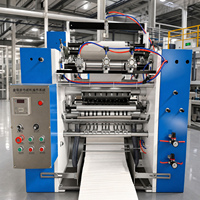 Petite ligne de production entièrement automatique de mouchoirs en papier, machine de découpe, d'embossage et de pliage de papier toilette, Afrique du Sud, France