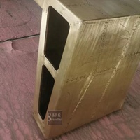 Meubles de bureau d'aviation, table en Aluminium faite à la main, de luxe, en métal, décor d'avion, article de maison