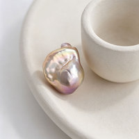 Perles baroques d'eau douce naturelles de qualité AAAA, 14-18 mm, blanches, multicolores, violettes, grandes, irrégulières, sans trou, pour la fabrication de bijoux