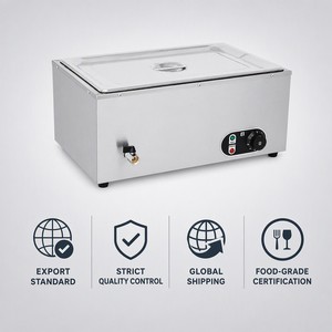 Commercial <b>Electric</b> Soup Warmer Bain Marie 1/1 GN Single <b>Pan</b> 1.5kW for Buffet Catering Restaurant Hotel Kitchen OEM - Product Image 6