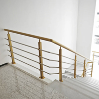 Tube carré en acier inoxydable 304 pour main courante, diamètre 1,5 et 2 pouces, design moderne, non soudé, pour escalier, balcon, terrasse