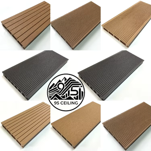 <span class=keywords><strong>Tarima</strong></span> de Exterior Impermeable Moderna de WPC, Estructura Cuadrada Hueca de 140 mm, Certificación ISO9001, Venta Directa de Fábrica al por Mayor - Product Image 3