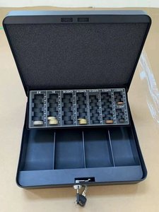 Caja de seguridad organizadora de dinero al por mayor con cerradura de combinación, cajón grande para caja registradora con cerradura de combinación para dinero - Product Image 3