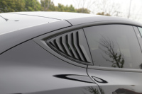 Couvercle d'obturateur de persienne de fenêtre d'angle arrière de voiture ABS pour Tesla Model Y 2019 2023 Kit de carrosserie de panneau de fenêtre de quart arrière