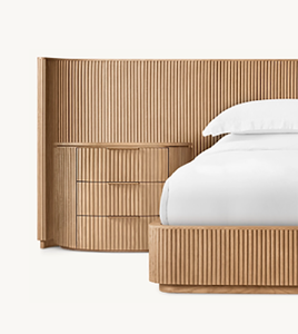 Cama de Lujo Byron de Moda, Cama Europea de Roble con Color Personalizado, Gran Venta - Product Image 6