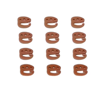 Lot de 12 boucles en plastique en forme de 9 pour bonnets de perruque, outils réglables pour extensions capillaires, pour usage commercial dans la fabrication d'accessoires de bonnets de perruque