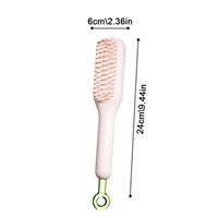 Brosse à cheveux rétractable BLISSLIFE avec coussin d'air 3D démêlant, auto-nettoyante et massante pour femmes aux cheveux bouclés, raides et épais