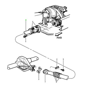 Eje de Transmisión Trasero para Dodge Ram 52105871AB 68234348AA, Acero, Repuesto Nuevo - Product Image 4