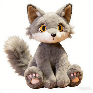 Peluche di Gatto di Alta Qualità, Basso MOQ, Bestseller OEM/ODM, Giocattolo Animale Imbottito in Cotone PP, Gattino Carino - Product Image 1