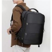 Sac de voyage antivol en polyester Oxford grande capacité, étanche, avec port USB, fermeture éclair, coussin d'air et compression sous vide – Stock limité à prix réduit