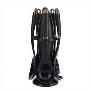 Juego de Accesorios de Cocina de Silicona Manjia, 7 Piezas, con Agarre de Plástico, Juego de Utensilios de Cocina con Soporte Giratorio Exquisito - Product Image 3
