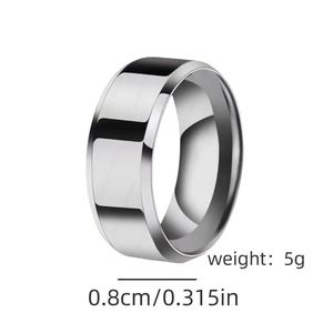 Alta Qualidade Black Titanium Stainless Steel <span class=keywords><strong>Ring</strong></span> Classic New Design Wedding Jewelry para Homens e Mulheres para o Noivado - Product Image 2