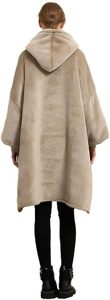 Factory Custom One Size Fits All Winter Dot Printed Christmas Oversized Wearable Giant Hoodie Blanket Sweatshirt Adult Hooded <b>TV</b> - Product Image 4