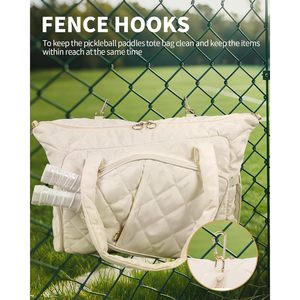 Grand sac de transport pour pickleball pour femmes avec compartiment à chaussures et rangement pour raquettes - Product Image 6