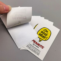 Feuille autocollante rectangulaire personnalisée en papier cmjn pour étiquettes blanches pour vêtements