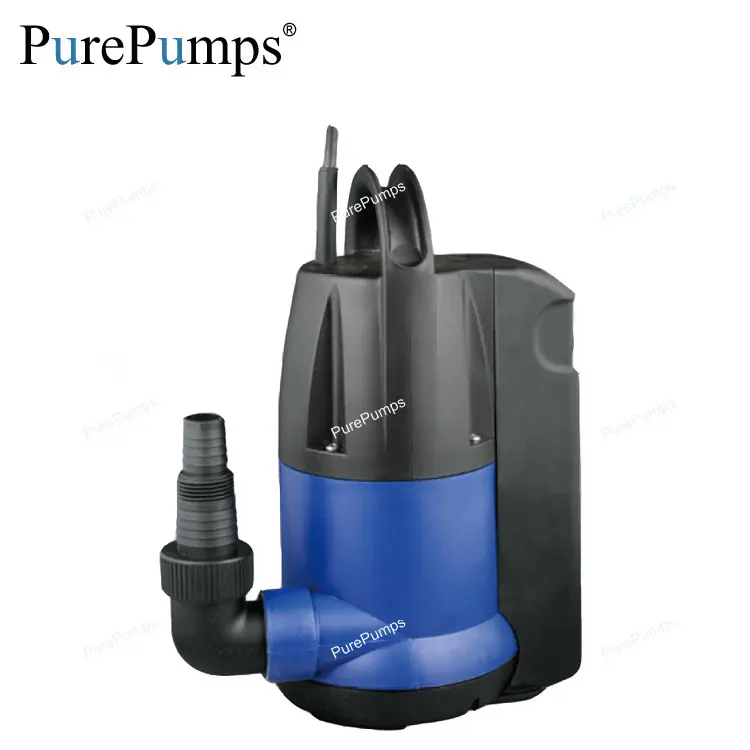 Pompe à eau automatique à flotteur intégrée, avec interrupteur et fontaine, submersible, en plastique, pour nettoyage de l'eau