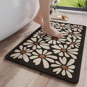 Alfombra de Baño Jingming Rectangular con Diseño de Corazones, Fibra de Poliéster Absorbente, Antideslizante, de Secado Rápido y Diseño Minimalista - Product Image 2