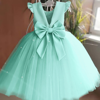Kleinkind Mädchen Kleider Kinder Elegante Prinzessin Party Tüll Weihnachtskostüm Kinder Geburtstag Hochzeit Rückenfreie Kleidung