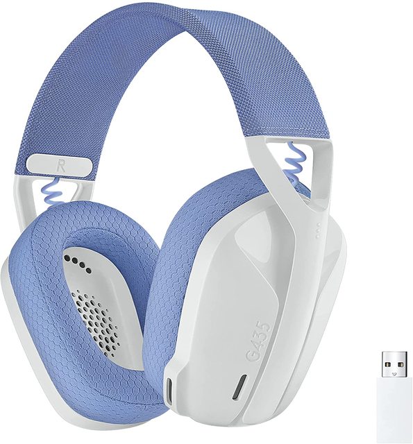 Logitech G435 Lightspeed Wireless Dual Mode Gaming Headset 7.1 Surround Sound Headphone with Built-in Mic