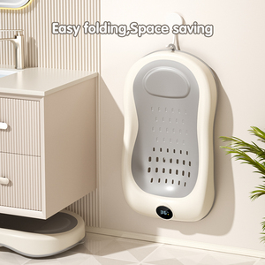 Nuova Sedia da Bagno Sicura per Neonati e Bambini, Vasca da Bagno in Plastica Traspirante con Termometro, Prodotti per il <span class=keywords><strong>Bagnetto</strong></span> del Bambino - Product Image 6