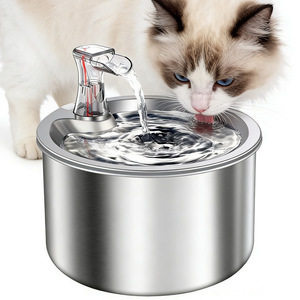 JiaBei 2L Safe Stainless Steel Pet <b>Water</b> <b>Dispenser</b> Plug-in use <b>Automatic</b> Circulating <b>Water</b> Large Capacity Cat Dog <b>Water</b> Feeder - Product Image 1