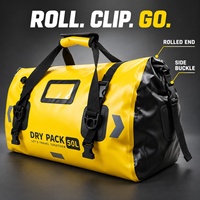 Sac à dos étanche à l'eau en PVC ultra-résistant, personnalisable avec logo OEM, pour escalade extrême, avec fermeture à enroulement tactique