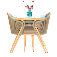 Meubles d'extérieur, ensemble de table basse, mobilier de balcon, mobilier peu encombrant pour chaises de restaurants et de cafés