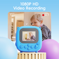 Imprimante thermique instantanée pour enfants avec appareil photo, écran IPS 2 pouces, CMOS 1080P HD, zoom, grand angle 180°, autocollants amusants en gros de Chine