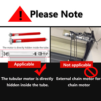 Controlador de Motor Tubular de 433M para Ventanas y Puertas Eléctricas - Motor Tubular Universal para Puertas Enrollables