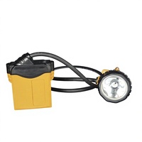 Lámpara de Minero Recargable con Tres Niveles de Ajuste de Luz LED, 10400MAH, Impermeable y con Capucha de Seguridad
