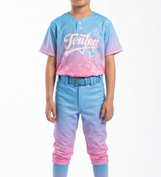 Maillot de baseball personnalisé avec boutons, nom et numéro de l'équipe brodés, uniforme sportif pour hommes, femmes et garçons