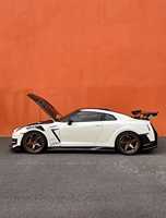 Kit carrosserie de haute qualité pour GTR R35, mise à niveau 2024, Top Secret, fibre de carbone, pare-chocs avant et arrière, spoiler, capot moteur, jupe latérale