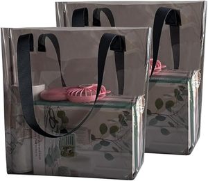 Transparent PVC Clear Nylon Travel Cute Makeup Organizer Storage <b>Bag</b> Preppy Cosmetic Zipper Pouch Purse Travel <b>Coin</b> Pouch - Product Image 2