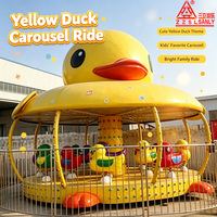 Mini carrousel pour enfants et familles, en fibre de verre, utilisation en extérieur et en intérieur, 16 places, certifié CE, pour la maison, les centres commerciaux et les parcs d'attractions