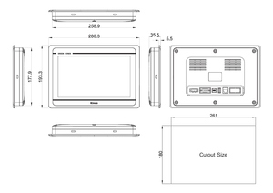 Kinco <span class=keywords><strong>HMI</strong></span> <span class=keywords><strong>10</strong></span>.1インチ産業用<span class=keywords><strong>HMI</strong></span> GL100 GL100E - Product Image 4