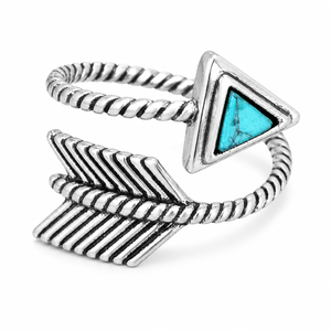 Anello Vintage con Freccia di Piuma per Donne, Anello Creativo di Tendenza, Accessorio per Dito in Stile Retrò - Product Image 6
