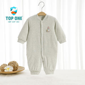 Top One 2022, venta al por mayor, pijama blanco cálido personalizado para niños pequeños, Mono para bebés recién nacidos, peleles - Product Image 5