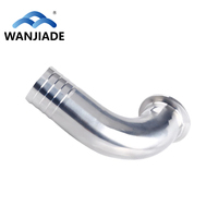 Raccord coudé en cuir pour tri-clamp, en acier inoxydable 304SS 316L de qualité sanitaire, à 90 degrés, pour tuyau basse pression, joint pagode pour eau
