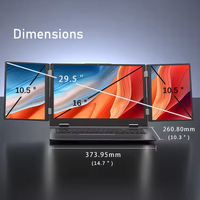 Nuovo Laptop con Triplo Schermo da 16 Pollici, Intel Core I7-1270P 12a Gen, WiFi 6, 32GB RAM, 4TB SSD, Corpo in Metallo, Uso Aziendale, Riconoscimento Facciale