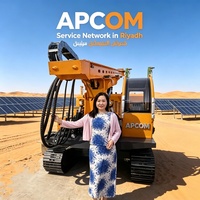 Machine de pose de pieux solaires hydrauliques APCOM hors réseau pour projets solaires isolés