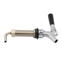 Robinet de robinet de bière pression de Type US chromé poli avec kit combiné à tige de 92.5mm de long robinet de Kegerator outils de vin de barre de brassage à la maison