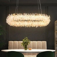 Lustre en cristal naturel brut de luxe, lampe suspendue pour salon, salle à manger, chambre à coucher, hall d'hôtel, restaurant