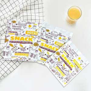 Disposable Greaseproof Pastry <b>Bag</b> Waxed <b>Bags</b> Fried Chicken <b>Cookie</b> Popcorn Packaging Food Safe Paper <b>Bag</b> - Product Image 6