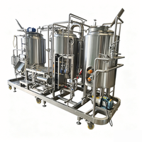 Système de brassage électrique 200L à 3 cuves avec options de chauffage multiples pour la création de brasseries artisanales