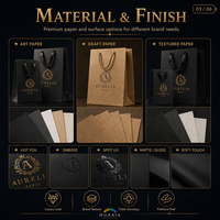 Bolsas de Compra Color Granate Oscuro con Logotipo para Fragancias, Lencería y Regalos Navideños, Impresión Personalizada en Lámina, Suministro al por Mayor