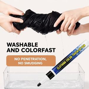 Marqueur <span class=keywords><strong>de</strong></span> <span class=keywords><strong>retouche</strong></span> en tissu noir Bview Art - Restauration <span class=keywords><strong>de</strong></span> la couleur, réparation des taches <span class=keywords><strong>de</strong></span> blanchiment pour vêtements en denim, séchage rapide, non toxique EN71 - Product Image 2
