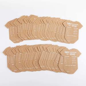 Carte di consulenza personalizzate in carta Kraft per giochi Baby Shower carte regalo per bambini per ospiti Baby Shower - Product Image 6